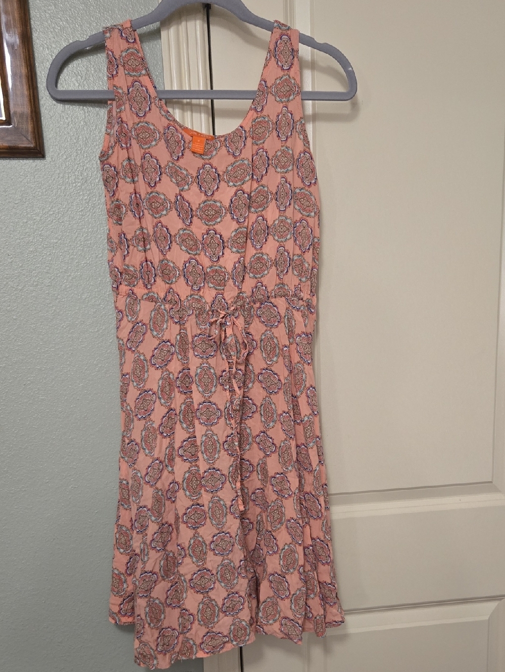Joe Fresh Pink Patterned Sleeveless Dress